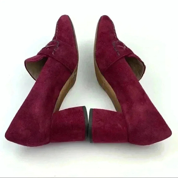 Donald J Pliner heels Cannes 7 N N burgundy suede - Picture 6 of 12